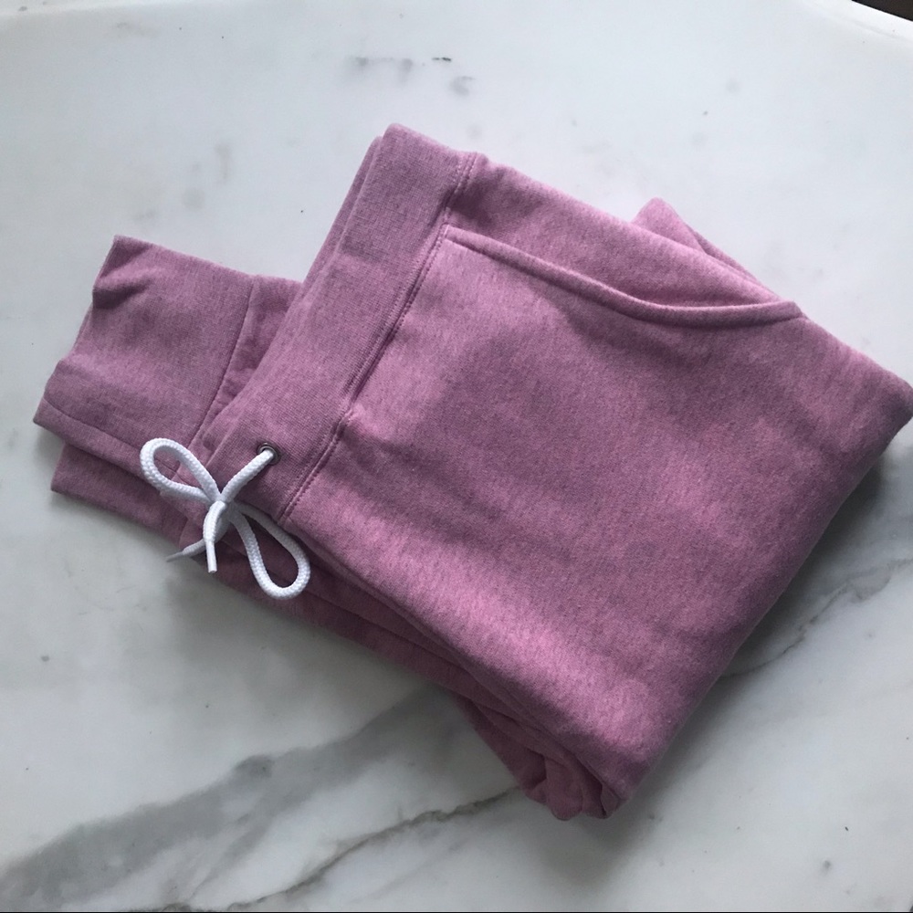American Apparel Peppered Pink Jogger Sweatpants